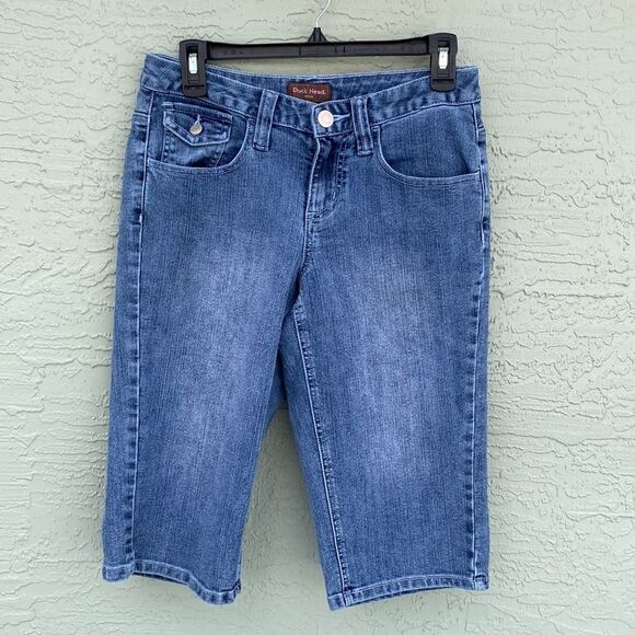 Duck Head Petite Sz 4P Jean Capris - Picture 1 of 10